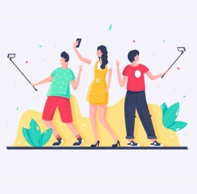 Selfie on a Stick - history
