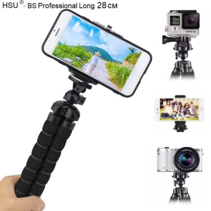 HSU Long Професионален трипод 28 см със стойка за телефон hsu-long-professional mini-tripod-28-cm