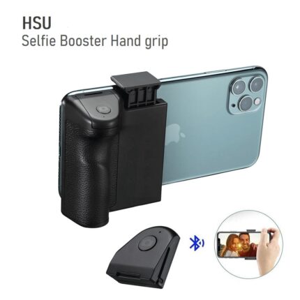 HSU Selfie Booster - Ръкохватка за телефон + Bluetooth дистанционно smartphone camera grip with Bluetooth remote shutter_1