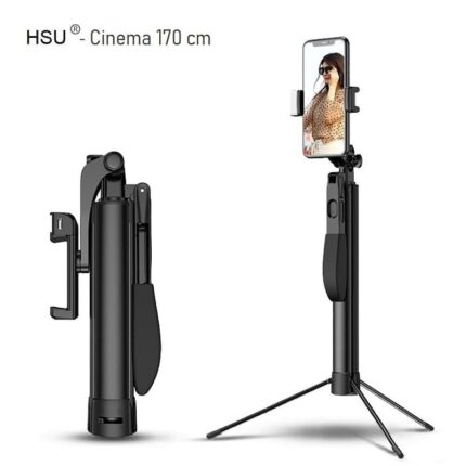 Selfie Stick 5 In 1 Hsu Cinema 170 Cm Video Stabilizer Tripod Bluetooth Remote 001 - Мобилна Фотография