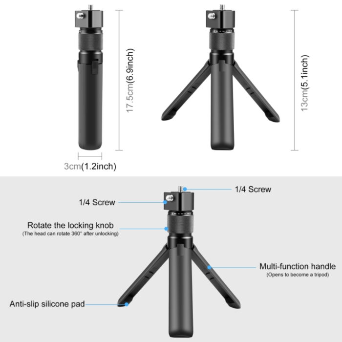 Hsu Rotating Handle Tripod 360 For Insta360 005 - SmartDeal
