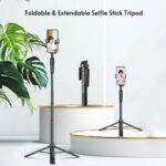 Selfiestick Bg A65 165 Sm Tripod Bluetooth 008 - Селфи Стикове