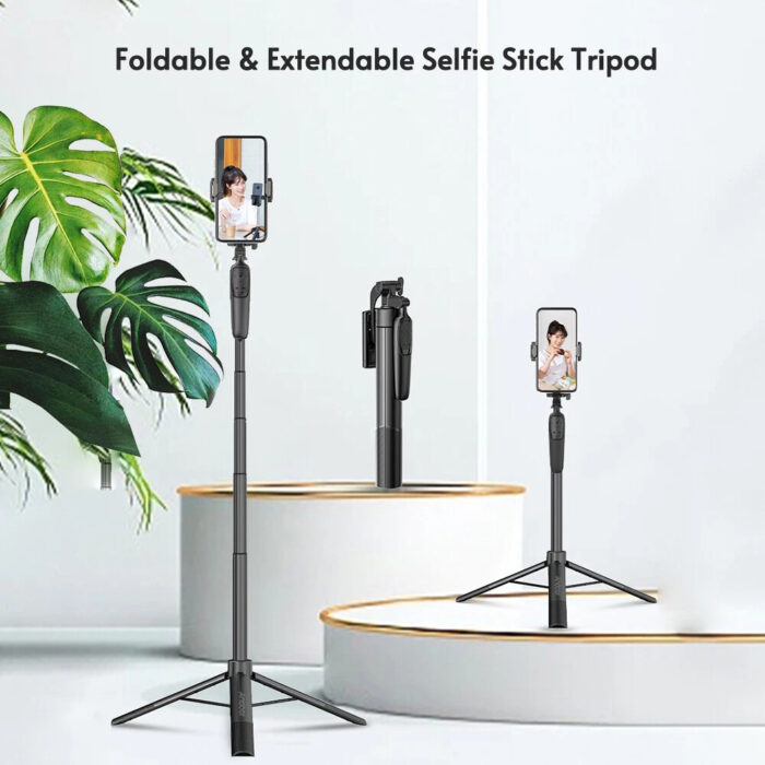 Selfiestick Bg A65 165 Sm Tripod Bluetooth 008 - Селфи Стикове