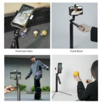 Селфи стик ADYSS A21P 170см | Видео стабилизатор + трипод | Двойно осветление - Image 10