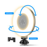 HSU D07 – LED ринг лампа | 48 диода | 360° въртене | 3 режима - Image 3