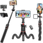 HSU C03 Flexible Tripod – Телескопичен статив 3в1 тип Октопод